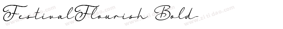 FestivalFlourish Bold字体转换